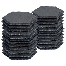 24x Hexagon Slate Coasters