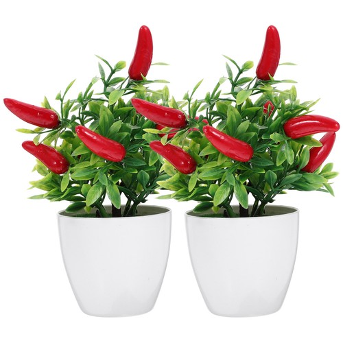 Pcs faux bonsai - small, pepper