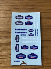 ROTHMANS  WATER SLIDE DECALS