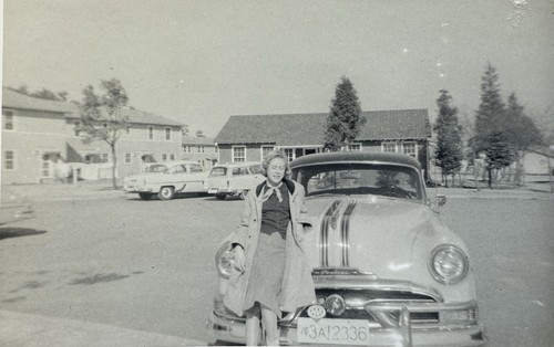 Vintage snapshot photo - photo, girl