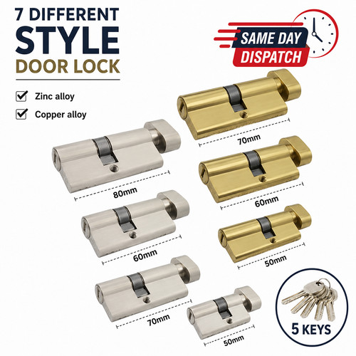 Euro cylinder door - lock, thumb