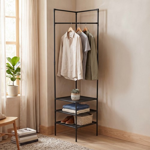 Tier garment rack with - garment,