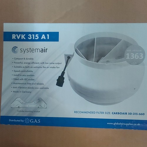 Systemair rvk 315 inline - 315,
