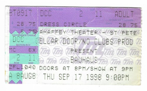 Bauhaus st petersburg - 9/17/98,