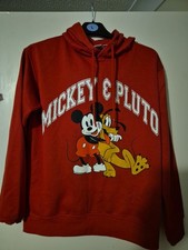 Ladies XS Red Disney Micky Mouse Primark Full Pull Over Hoodie