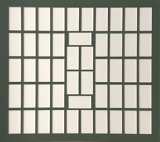 50 STANDARD SIZE CIGARETTE CARD MOUNTS 48V/2H or 2V/48H - In Green or Maroon