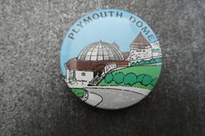 Plymouth Dome Pin Badge Button