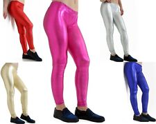 Girls Metallic Leggings Disco