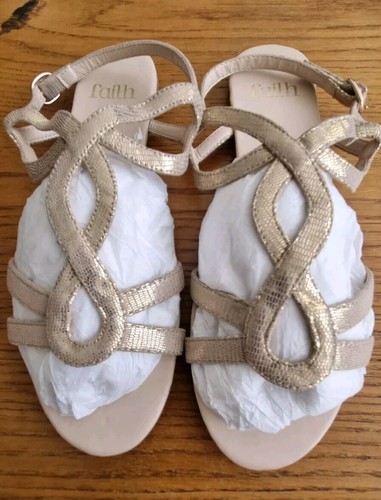 Faith gold textile - faith, sandals