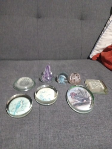 Vintage glass paperweights - vintage,