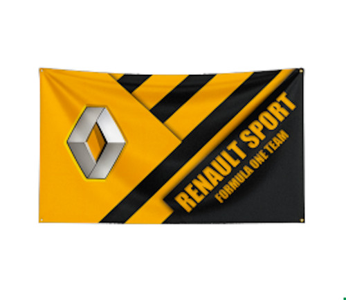 Renault flag banner logo - f1, flag/banner