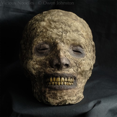 Replica mummified head mummy - replica, head,