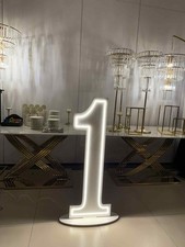120cm LED Light Up Numbers – Warm White Freestanding Party Decor