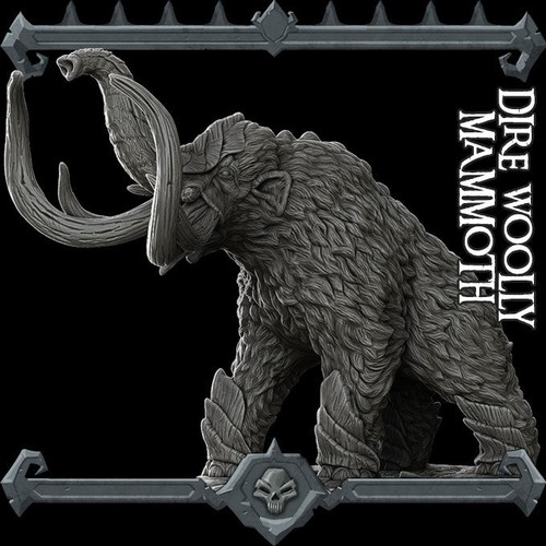 Dire woolly mammoth - woolly,