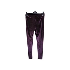 Women's Velvet Leggings Size S Colour Plum