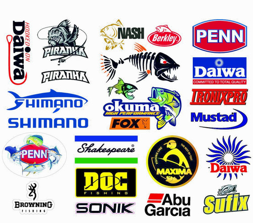 Fishing stickers decals - stickers,