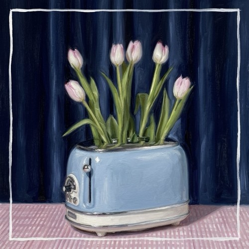 Oil painting tulip - oil, “tulip