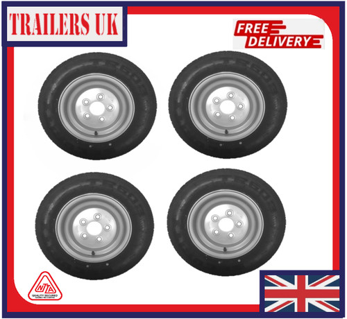 Wheel and tyre 195 10c - 4x,