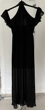 BRAND NEW- DIVIDED by H&M Women’s Black Maxi Dress. Size UK 10 EU 36