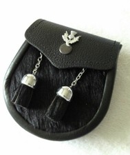 New Dress Black Cow Hide Kilt