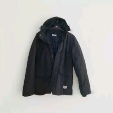 H&M Girls SCHOOL NAVY COAT  Jacket Coat Size 12-13 Years Zip HOOD. EXC