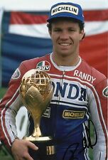 Moto GP Randy Mamola Hand Signed Photo 12x8 1