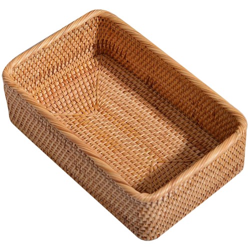 Rattan box weave organiser - ,