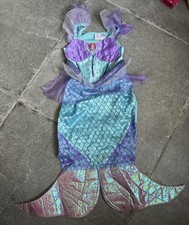 Disney Ariel Little Mermaid Dress Costume Halloween Fancy Dress Age 5-7 