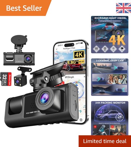 Dash cam front rear - 4k,