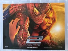 SPIDERMAN 2  POSTER ORIGINAL 2004 CINEMA ISSUED UK MINI QUAD 16X12 ins