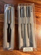 Parker Jotter Stainless Steel Pen & Pencil Set + Black Pen Boxed Vintage