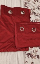 Next red Velvet Curtains - 66