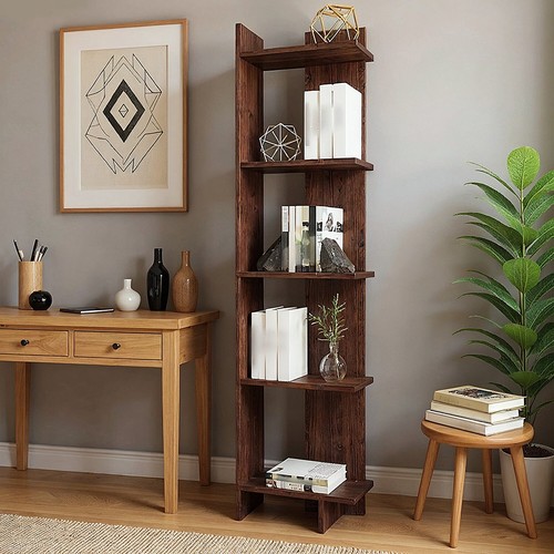 Modern shelf walnut wooden - modern,