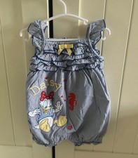 Disney Store Daisy Duck Baby Girl Romper Donald Duck