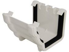Floplast Guttering RUN1WH 110mm Niagara Ogee - Union Bracket - White