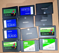 10x Various Brands 240GB SSD Job Lot 2.5 SATA Solid State Drive Bulk  All Tested