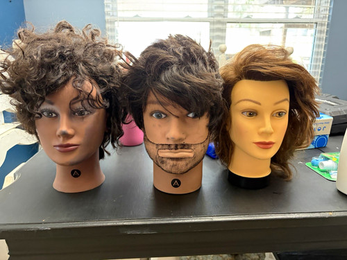 Set hair mannequin heads - of,