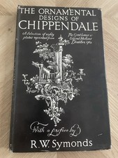 The Ornamental Designs Of Chippendale . 1949 First Edition Tiranti ,VG Dust Jack