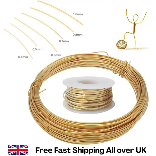 Soft brass wire 1mm - brass, 0.1mm-3mm