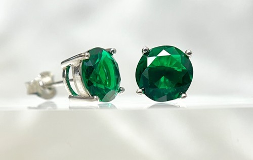 Lab created emerald green - emerald,