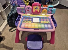 V-Tech Learn and Draw Activity Desk Pink. Excellent Condition Working Order