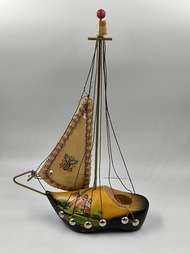 Vintage wooden sailboat decor - wooden,