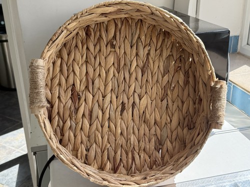 Water hyacinth basket tray - hyacinth,