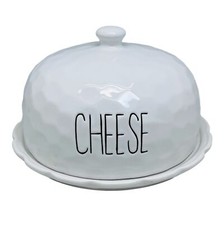 Cheese Dome w/ Lid White
