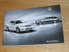 Mercedes C Class Price List 2010 C180 C200 C220 C250 C350 CDI Sport C63 AMG