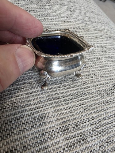 Antique open salt - salt, british