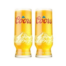 Coors Light Pint Glass x2