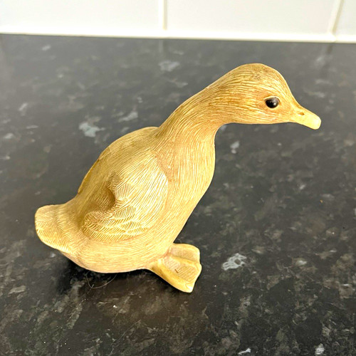 Wooden duck ornament - duck,
