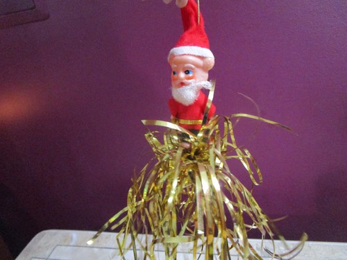 Vintage unusual gold - , tinsel