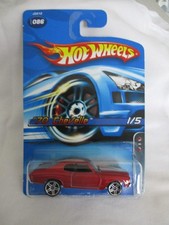 Hot Wheels 2006 Motown Metal Series '70 Chevelle Red Body Sealed In Card 